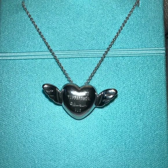 Tiffany Flying Heart Necklace - Picture 2 of 7